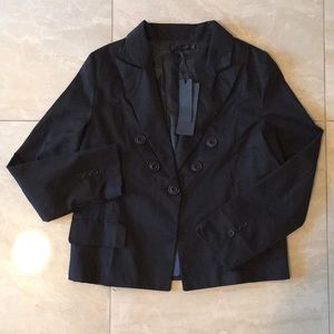 Thin single button blazer